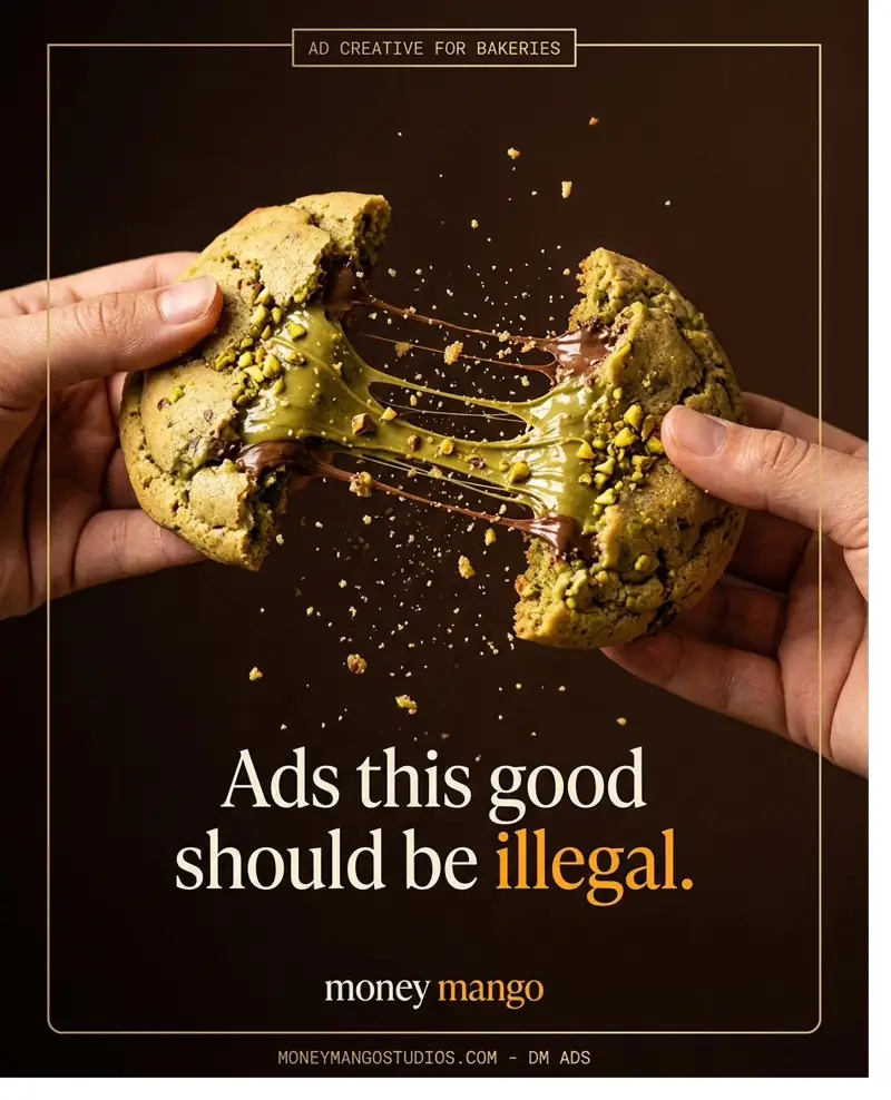 Bakery ad creative - Ads this good should be illegal - matcha cookie