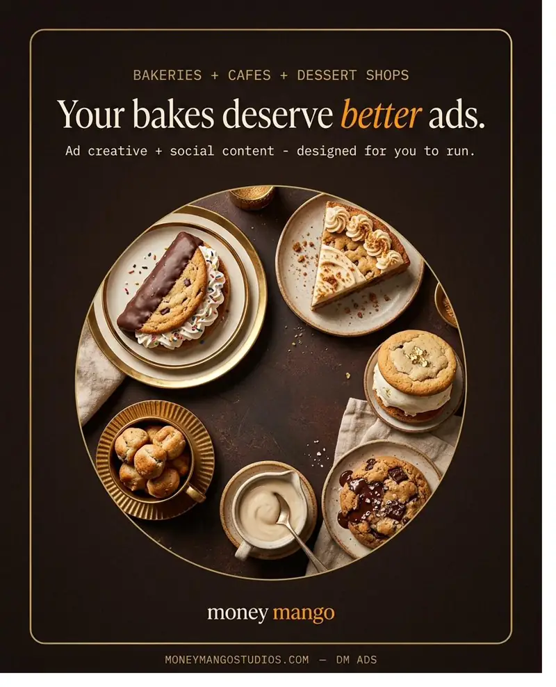 Bakery and cafe ads - Your bakes deserve better ads - pastry spread