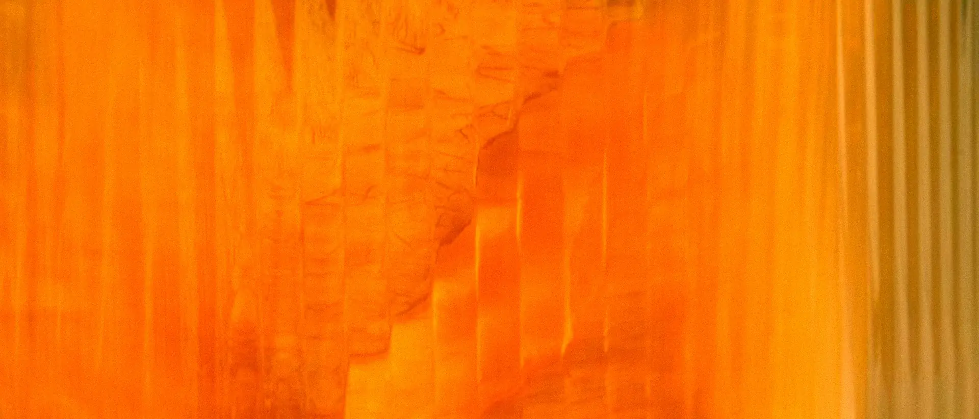 A smartphone glowing with a minimal app interface on sunlit stone beside a mango